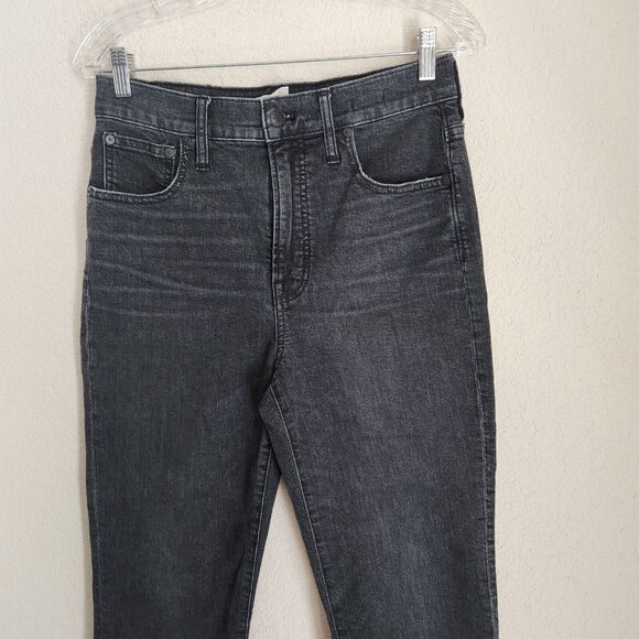 Madewell The Perfect Vintage Crop Jean Size 28 Black Raw Hem Jean‎ - Picture 5 of 15